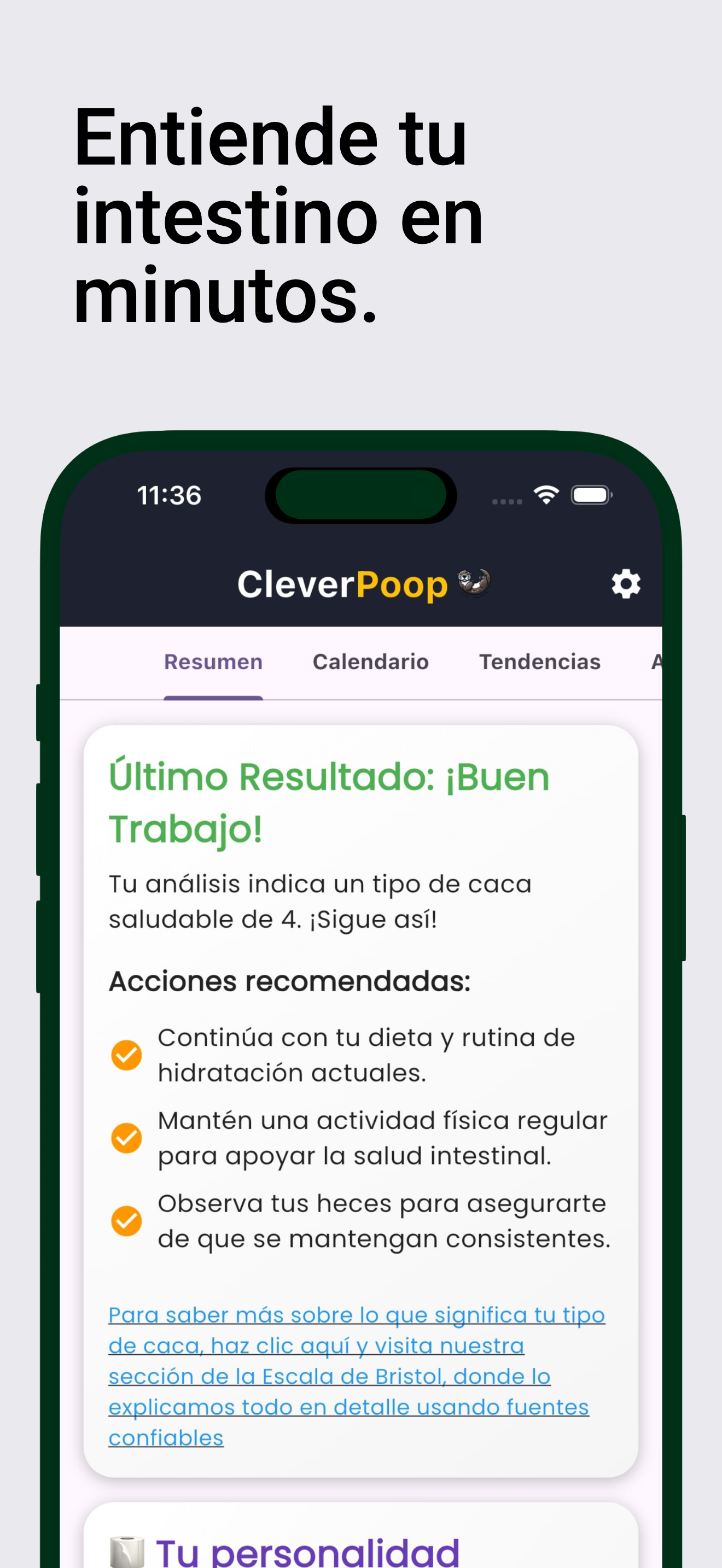 Pantallas de la app CleverPoop