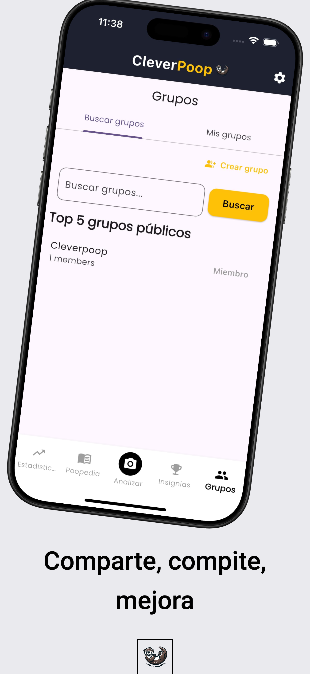 Pantallas de la app CleverPoop